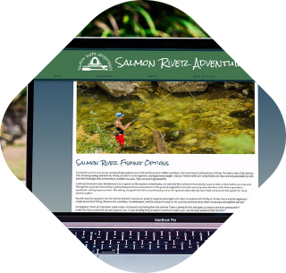 Salmon River Adventures website thumbnail