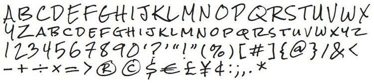 Rock Salt font sample