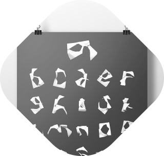 "Scraptastic" found alphabet poster thumbnail